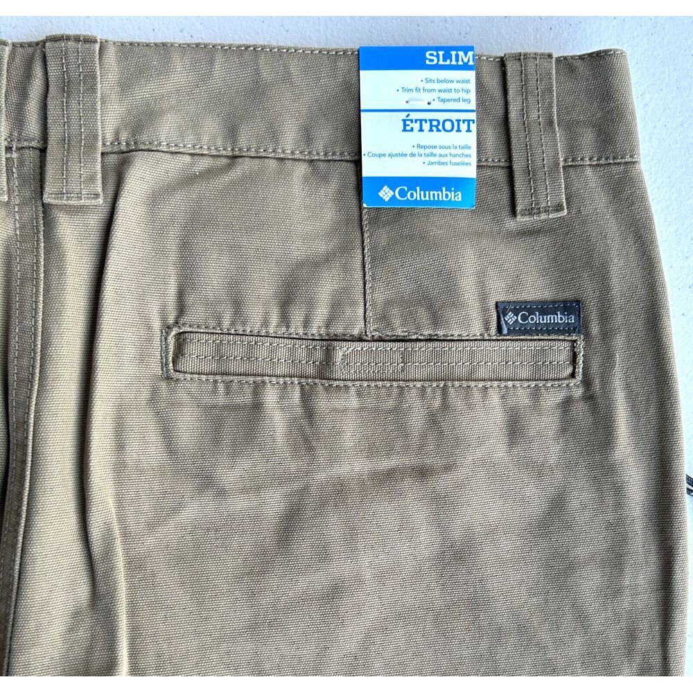 Columbia Men's ROC II Pants Men's 34 X 32 Khaki 100% Cotton Lined Straight Leg - Picture 15 of 16